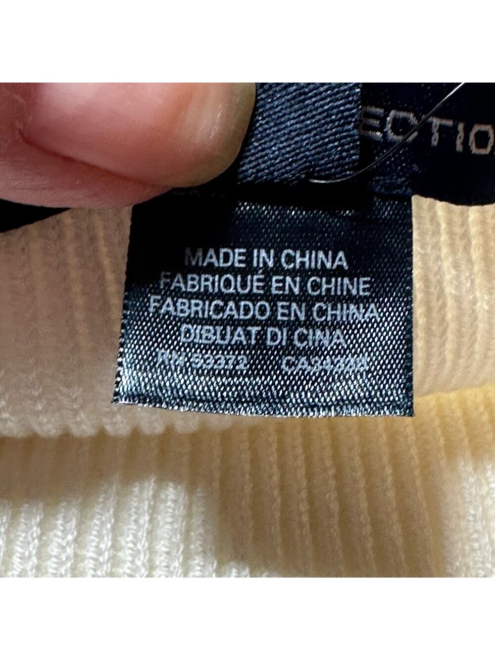 French Connection Jaida Top M Summer White Wool Blend MSRP $98 Capsule Academia - Picture 5 of 14